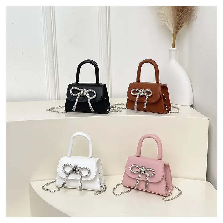 White Bow Chain Shoulder Bag for Women 2025 - Image 7