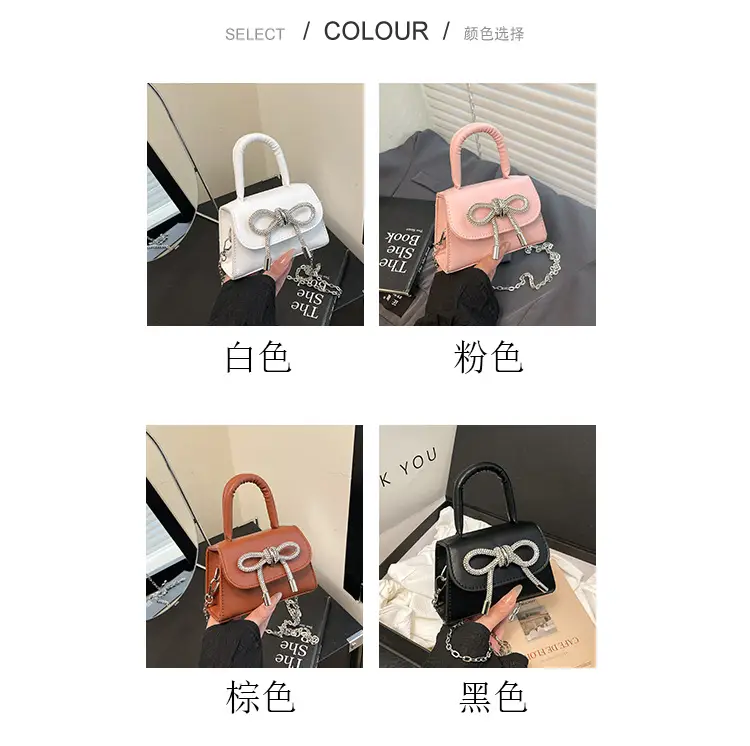 White Bow Chain Shoulder Bag for Women 2025 — feature 3