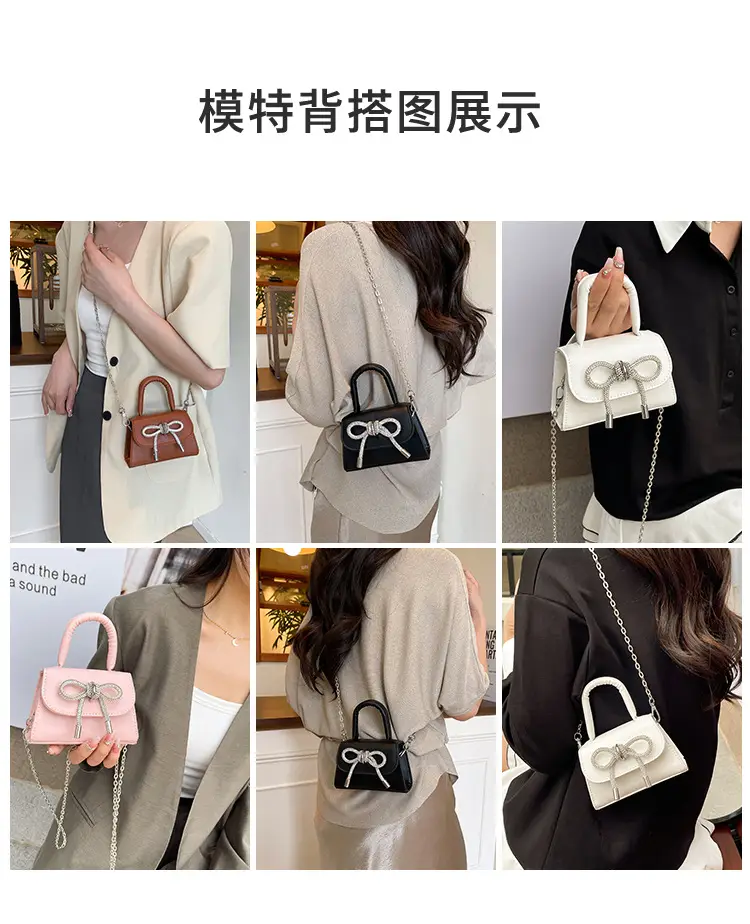 White Bow Chain Shoulder Bag for Women 2025 — feature 7