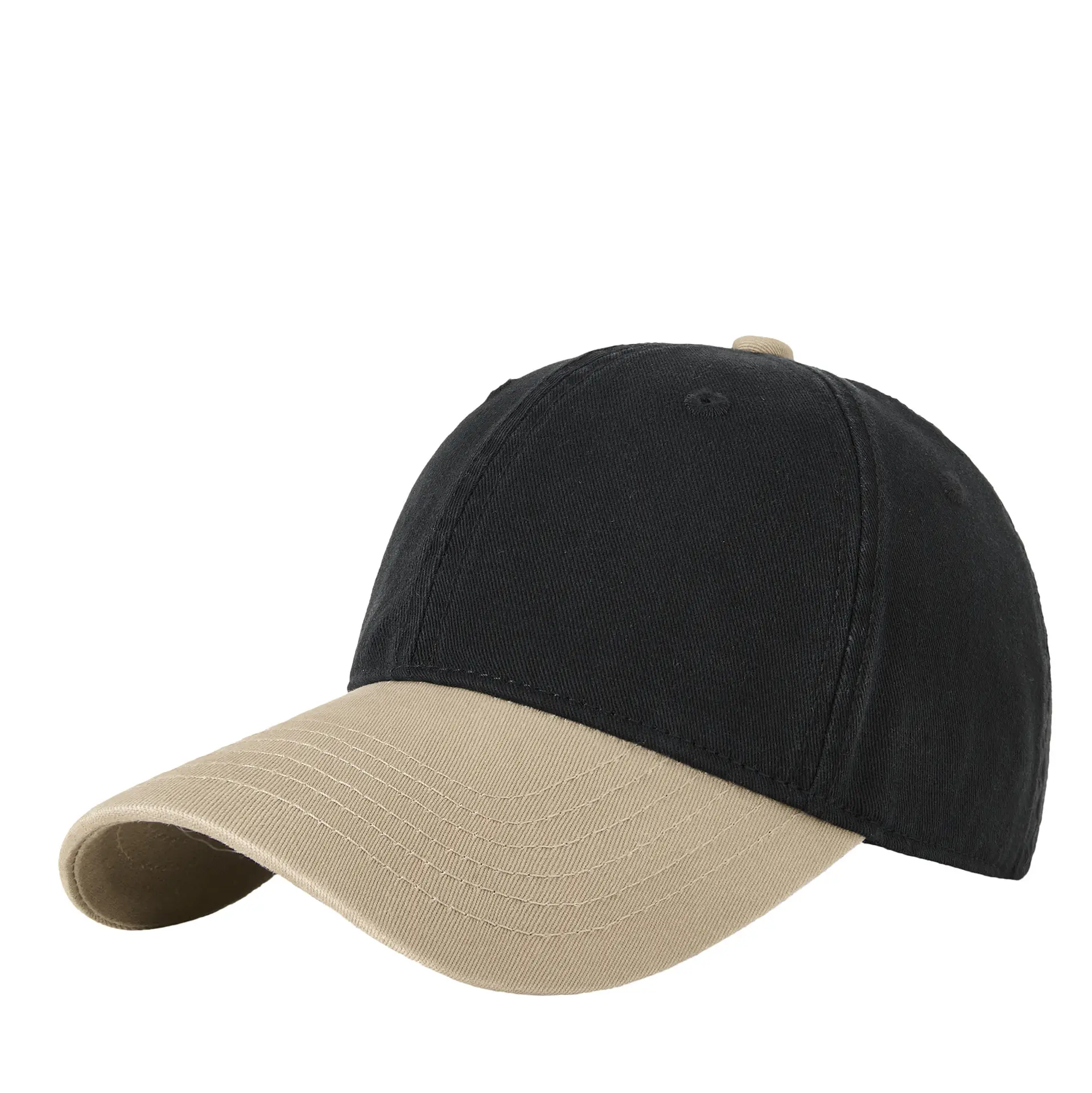 Women Retro Baseball Cap Brown Black Sun Hat - Image 13