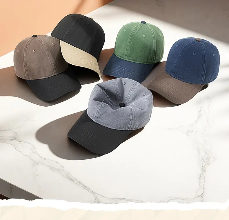Women Retro Baseball Cap Brown Black Sun Hat — feature 13