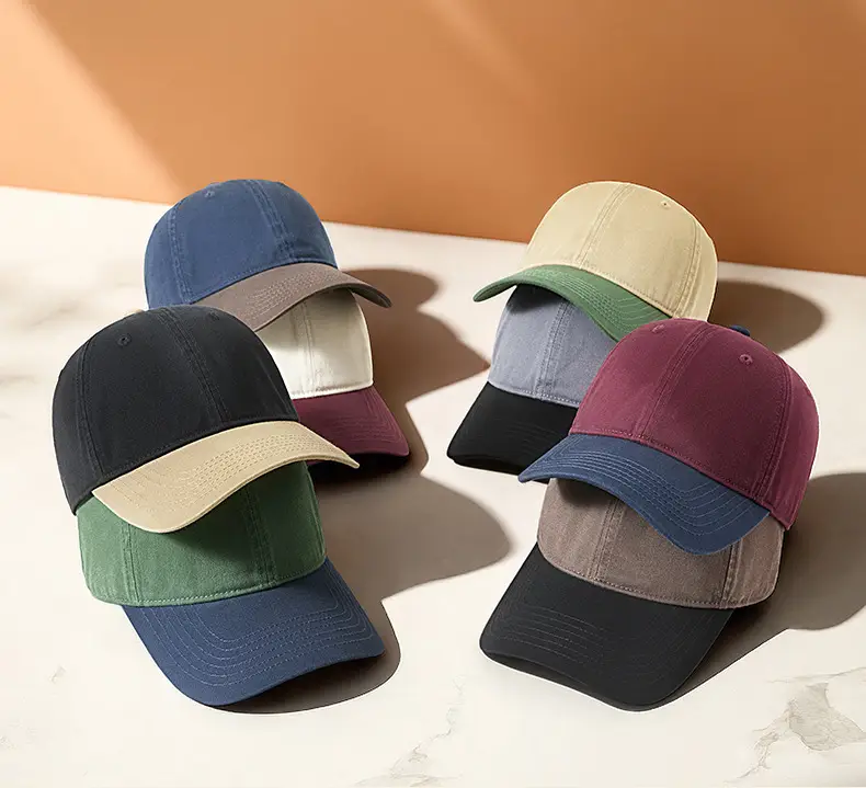 Women Retro Baseball Cap Brown Black Sun Hat — feature 20
