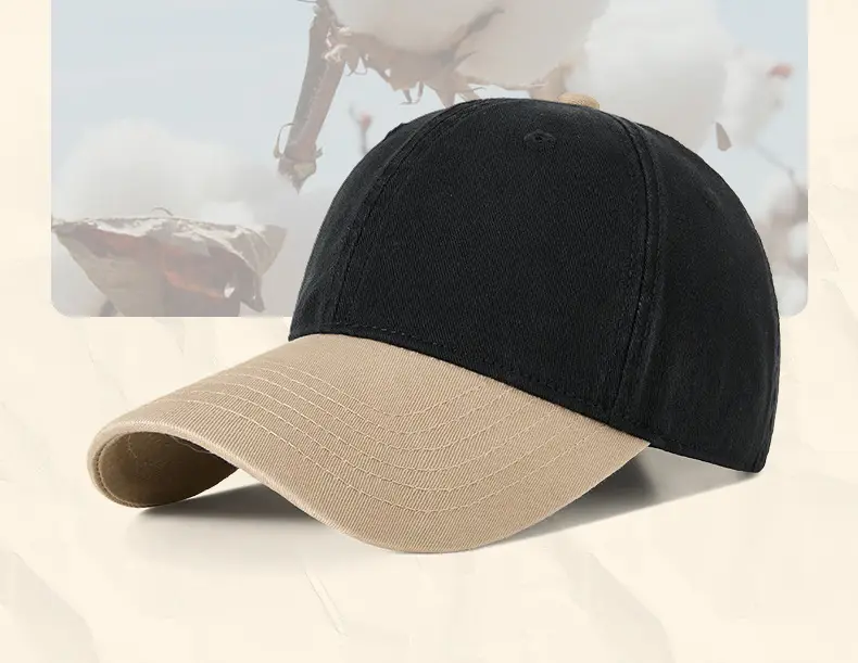 Women Retro Baseball Cap Brown Black Sun Hat — feature 25