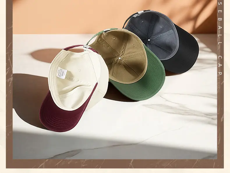 Women Retro Baseball Cap Brown Black Sun Hat — feature 28