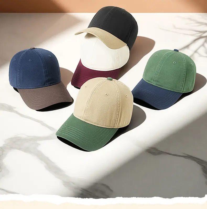 Women Retro Baseball Cap Brown Black Sun Hat — feature 33