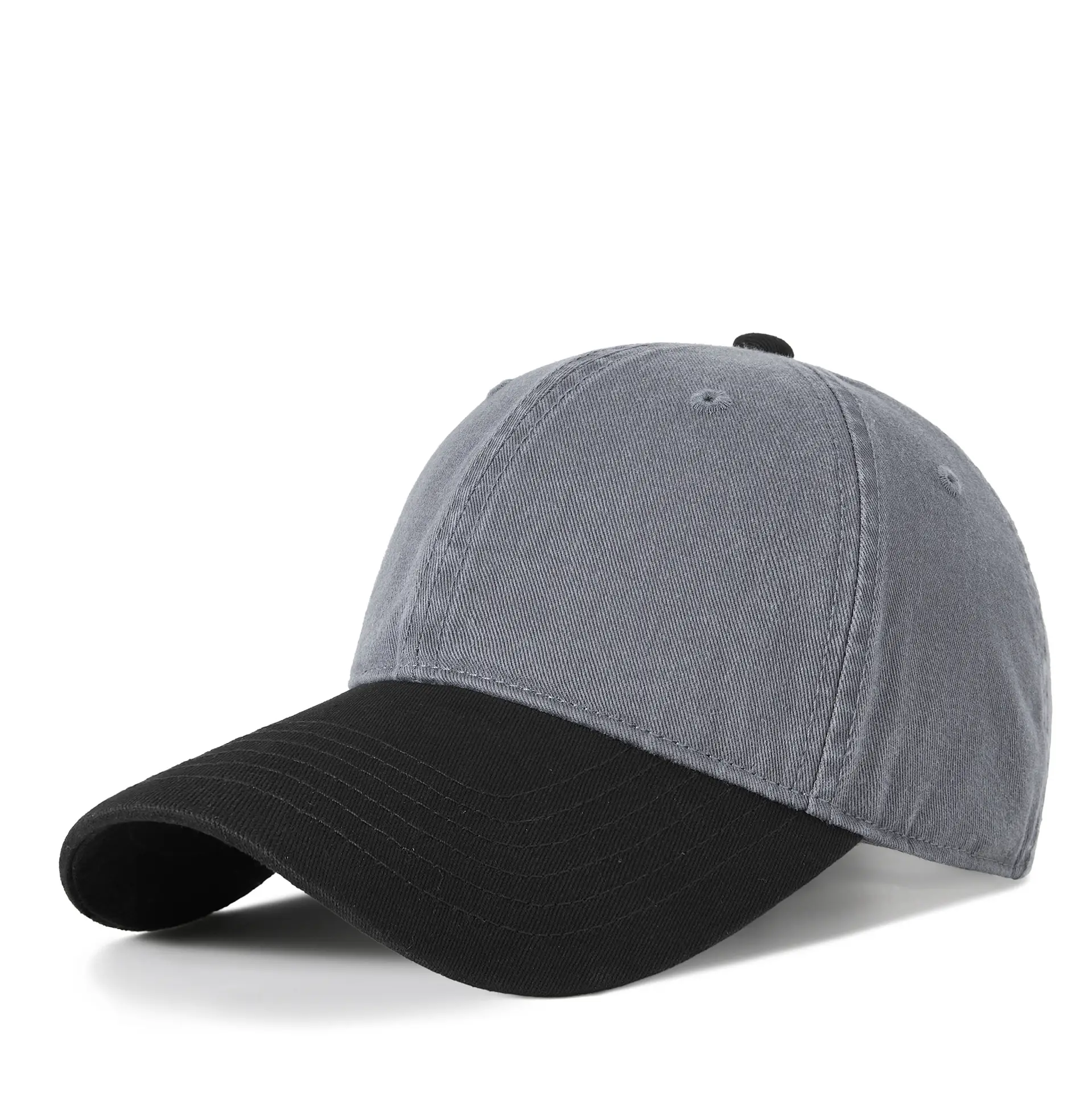 Women Retro Baseball Cap Brown Black Sun Hat - Image 6