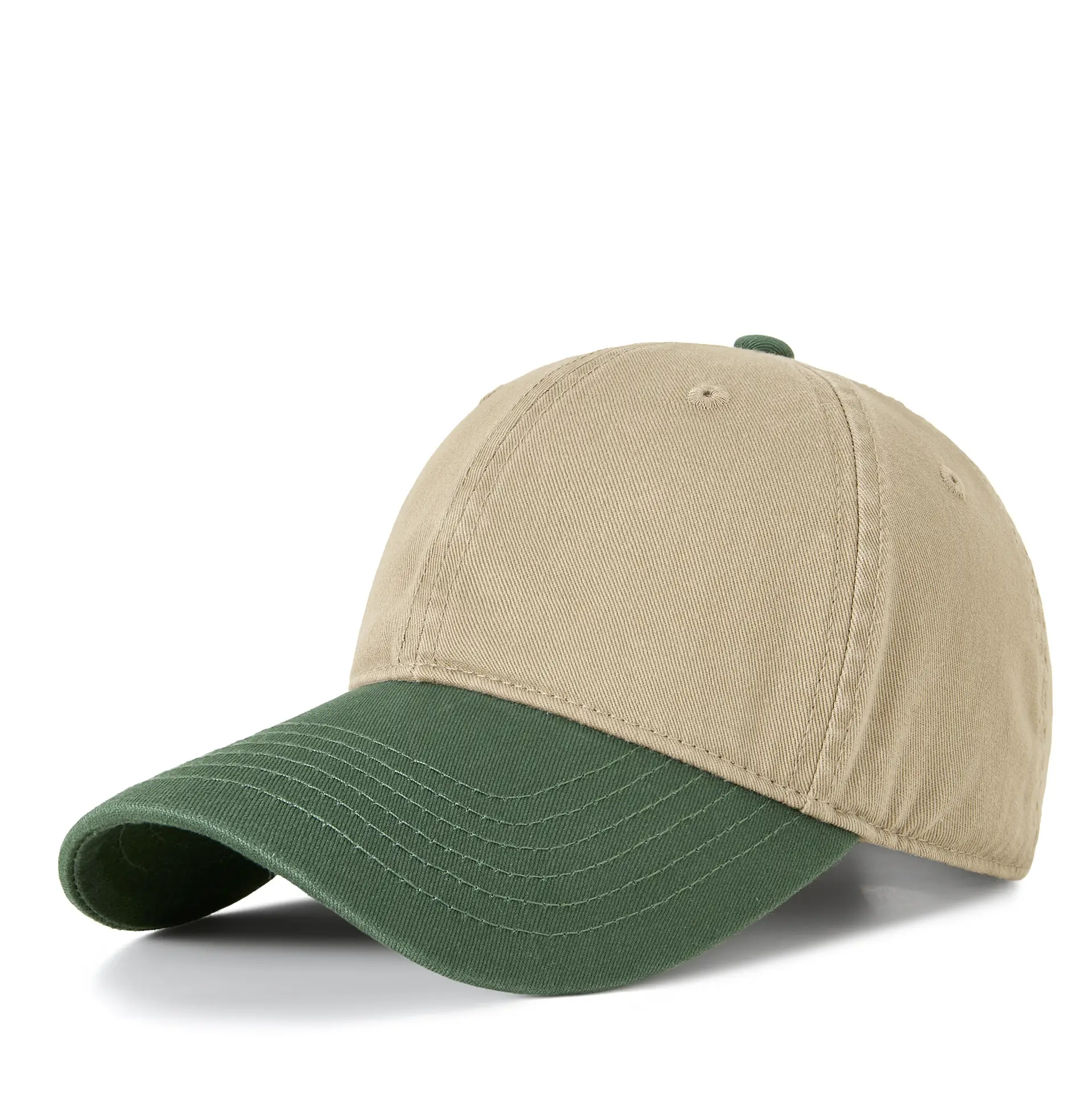 Women Retro Baseball Cap Brown Black Sun Hat - Image 7