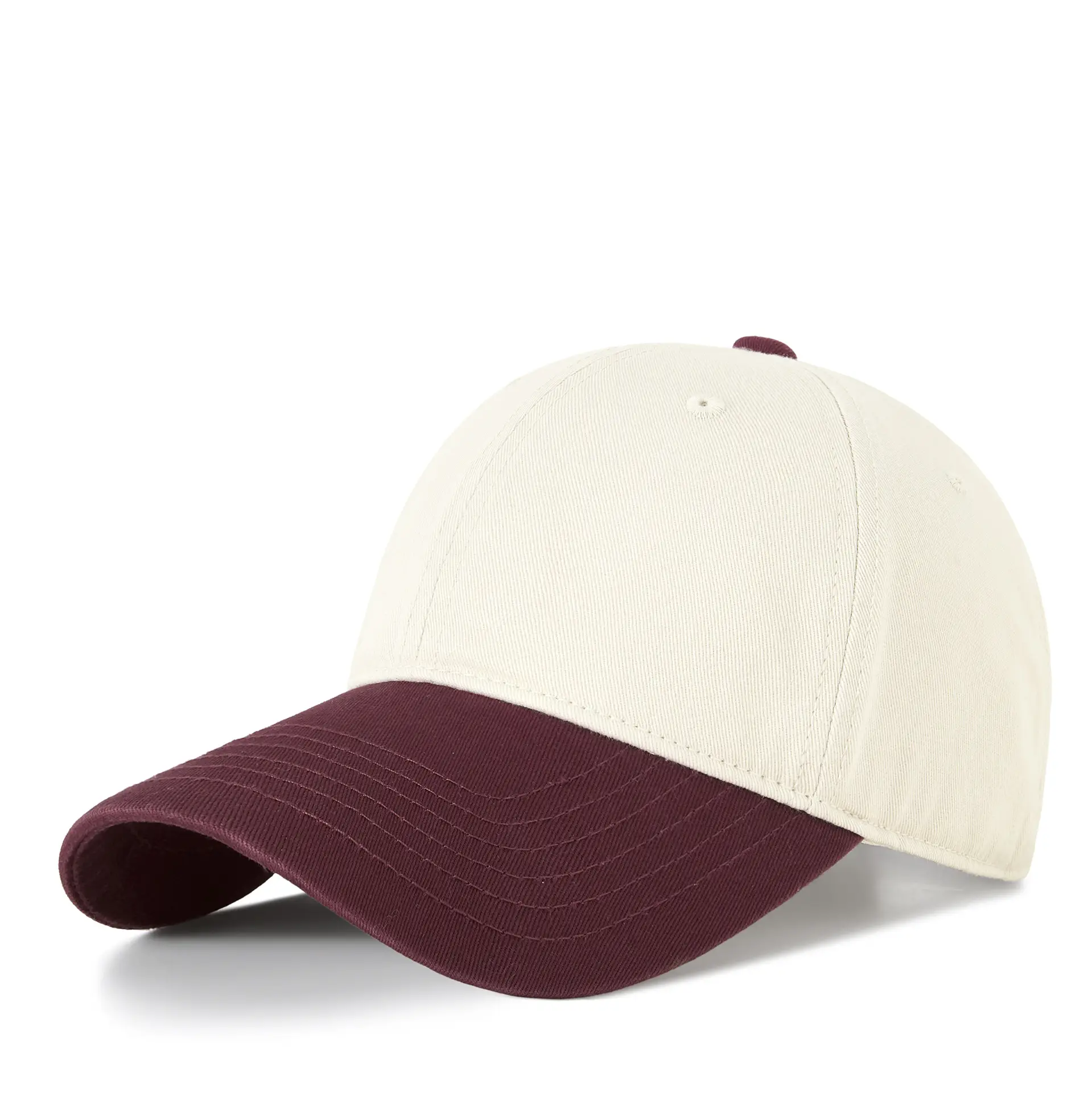 Women Retro Baseball Cap Brown Black Sun Hat - Image 8