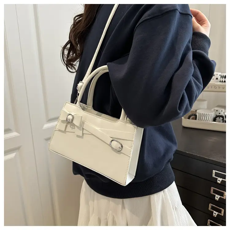 Pink Bow Shoulder Bag for Women Small Commuter Handbag — feature 10