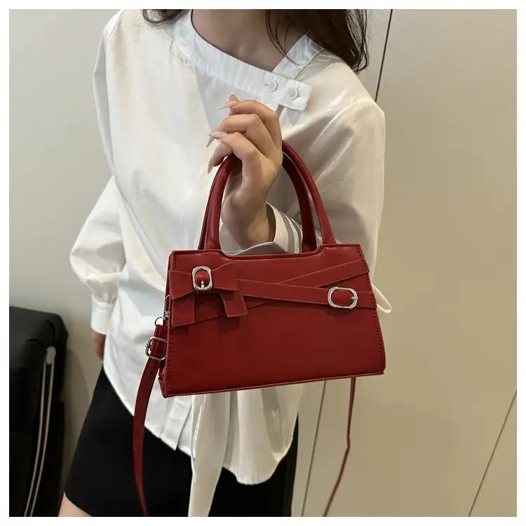 Pink Bow Shoulder Bag for Women Small Commuter Handbag — feature 14