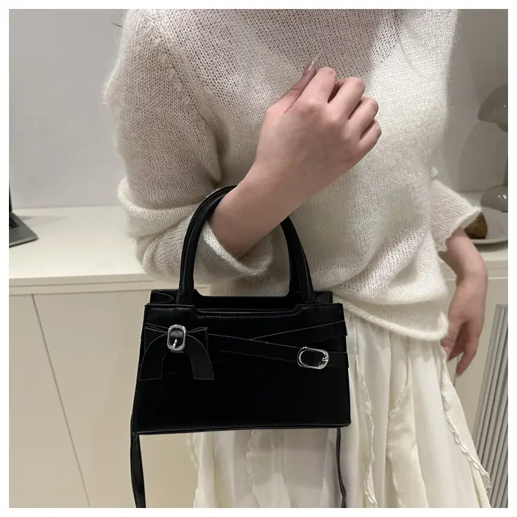 Pink Bow Shoulder Bag for Women Small Commuter Handbag — feature 17