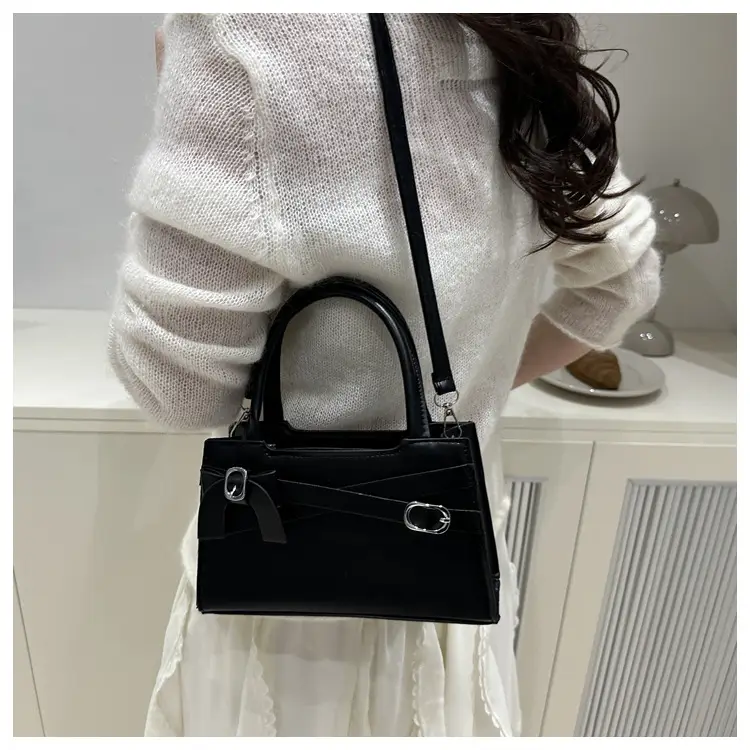 Pink Bow Shoulder Bag for Women Small Commuter Handbag — feature 18