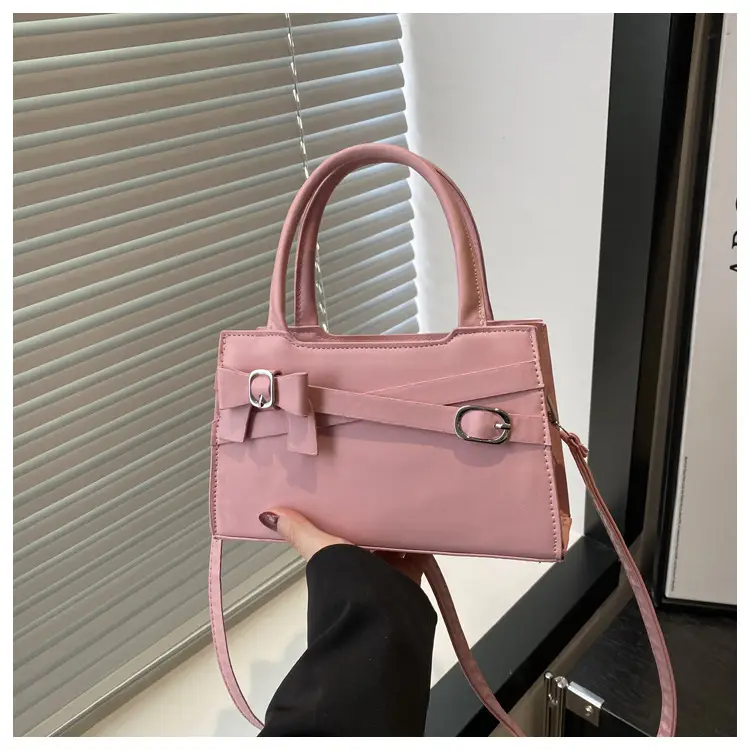 Pink Bow Shoulder Bag for Women Small Commuter Handbag — feature 21