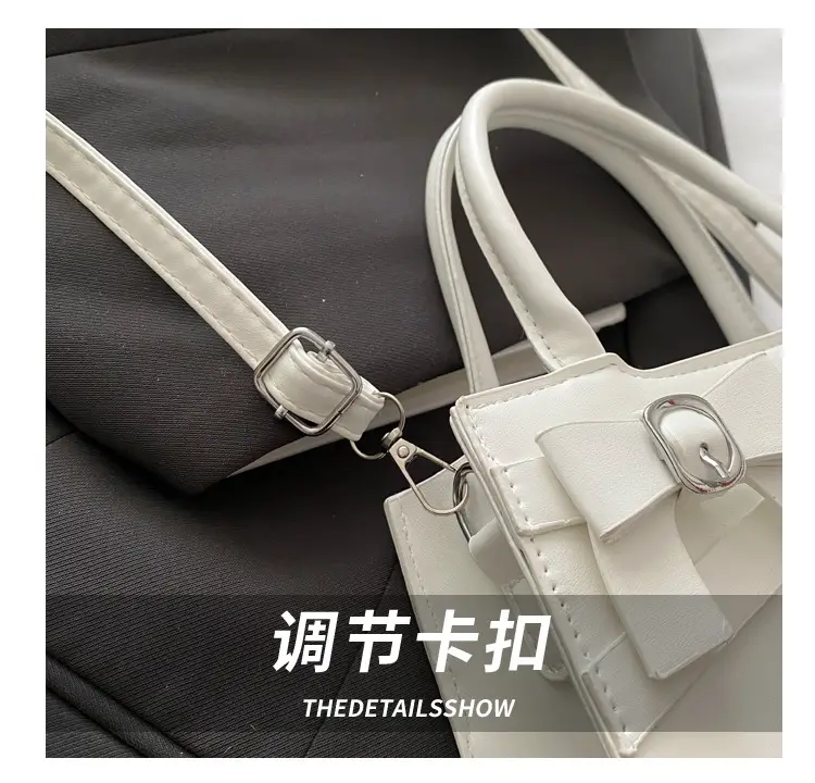 Pink Bow Shoulder Bag for Women Small Commuter Handbag — feature 4
