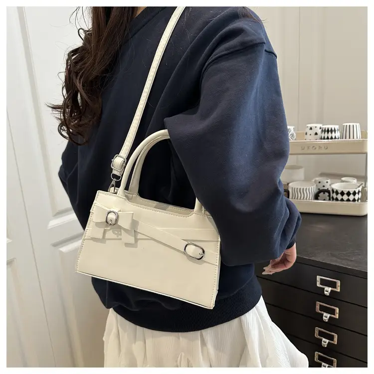Pink Bow Shoulder Bag for Women Small Commuter Handbag — feature 9