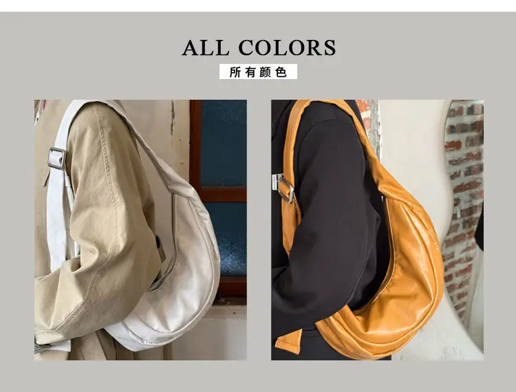 Black Retro Leather Crossbody Bag for Women — feature 6