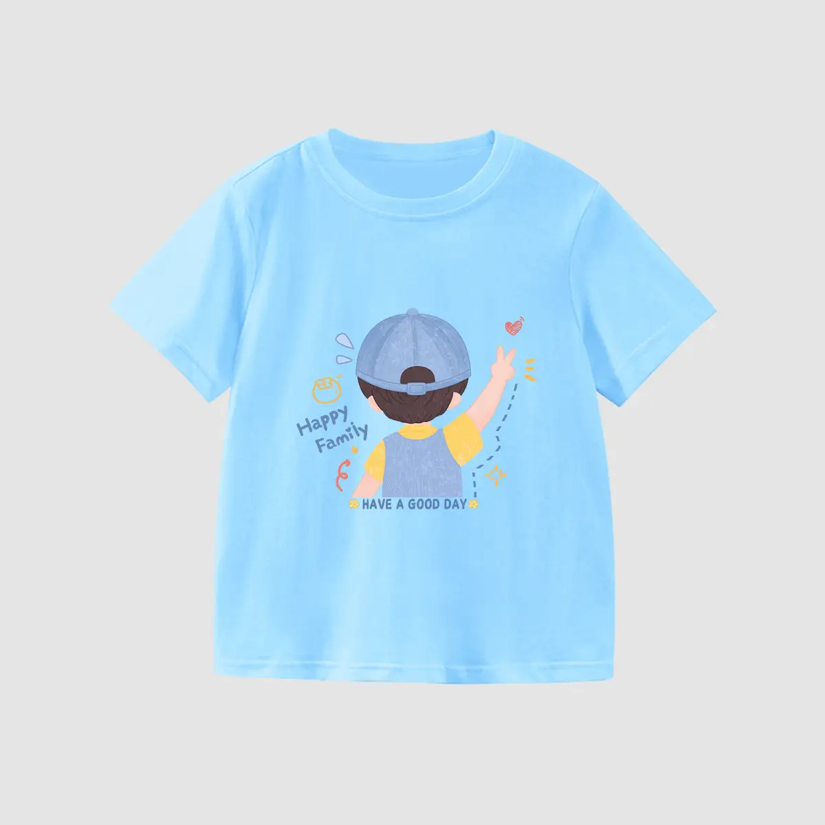 Boys' White Printed T-Shirt Medium to XL - Image 13