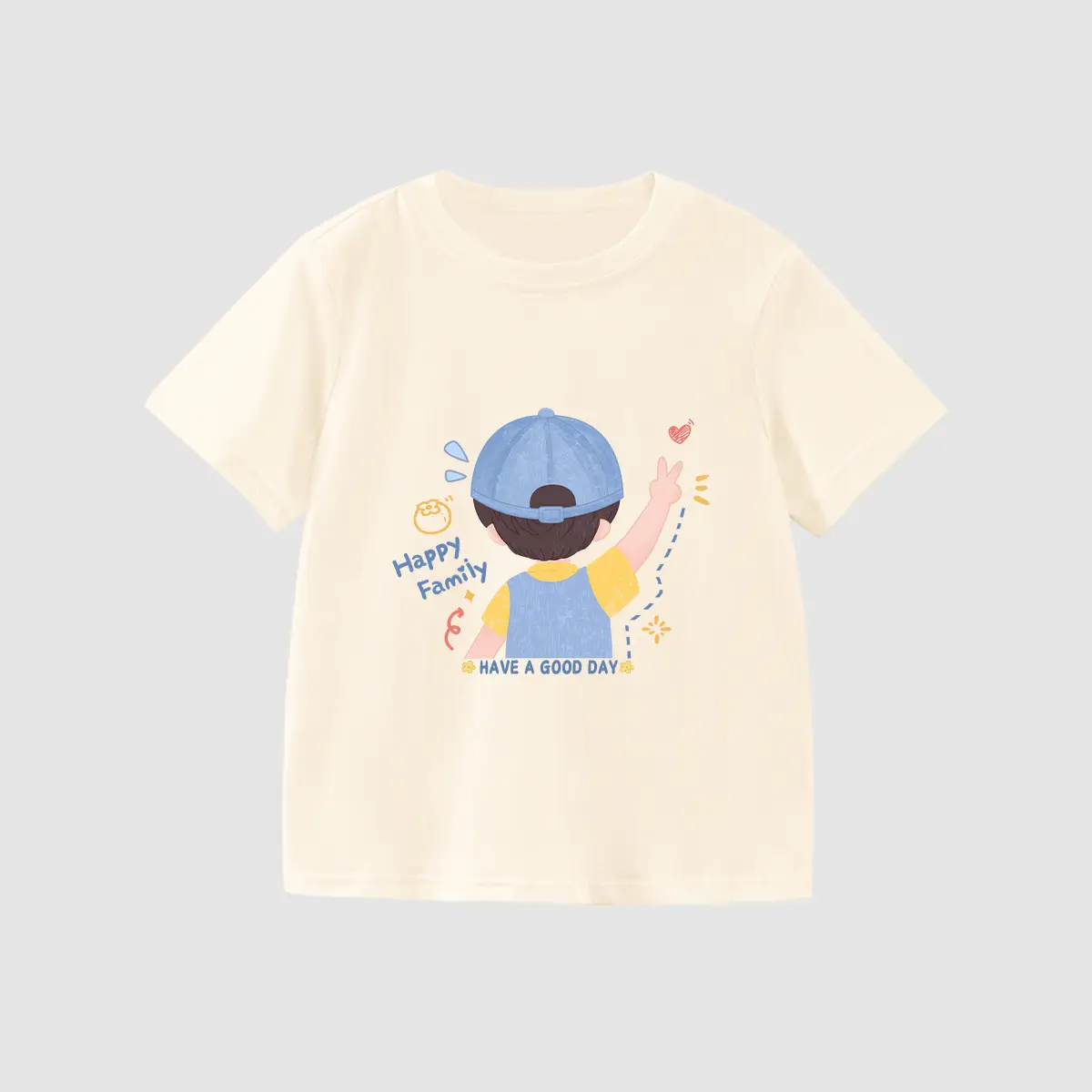 Boys' White Printed T-Shirt Medium to XL - Image 16