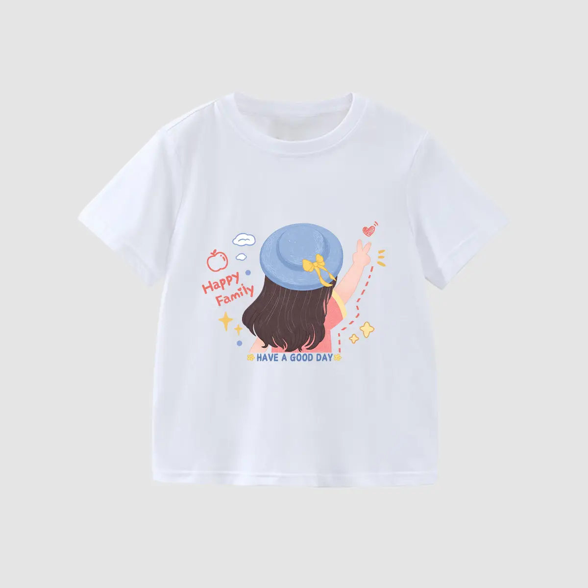 Boys' White Printed T-Shirt Medium to XL - Image 2