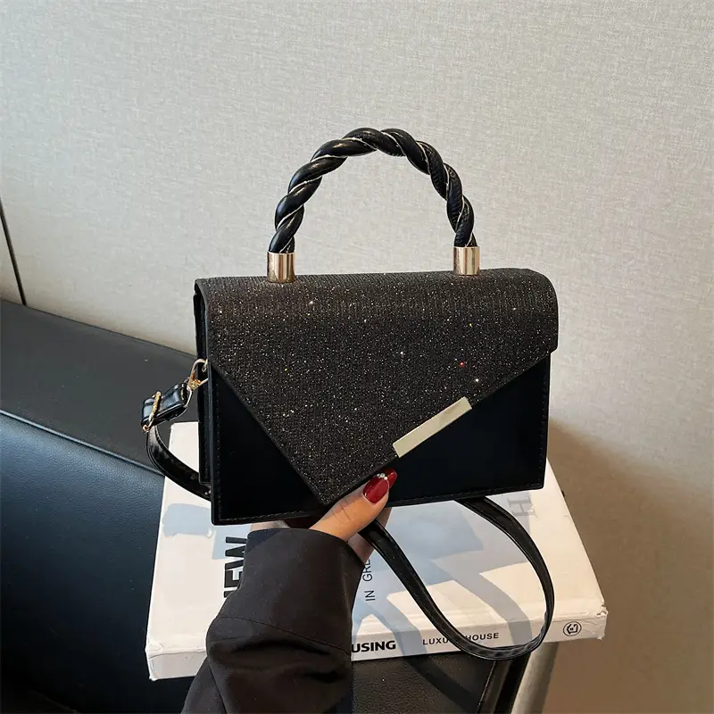 New Style Women's Gold Embroidered Crossbody Bag - Image 6