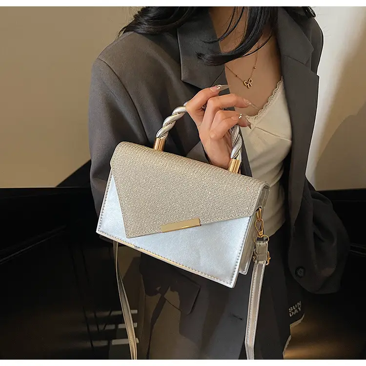 New Style Women's Gold Embroidered Crossbody Bag — feature 19