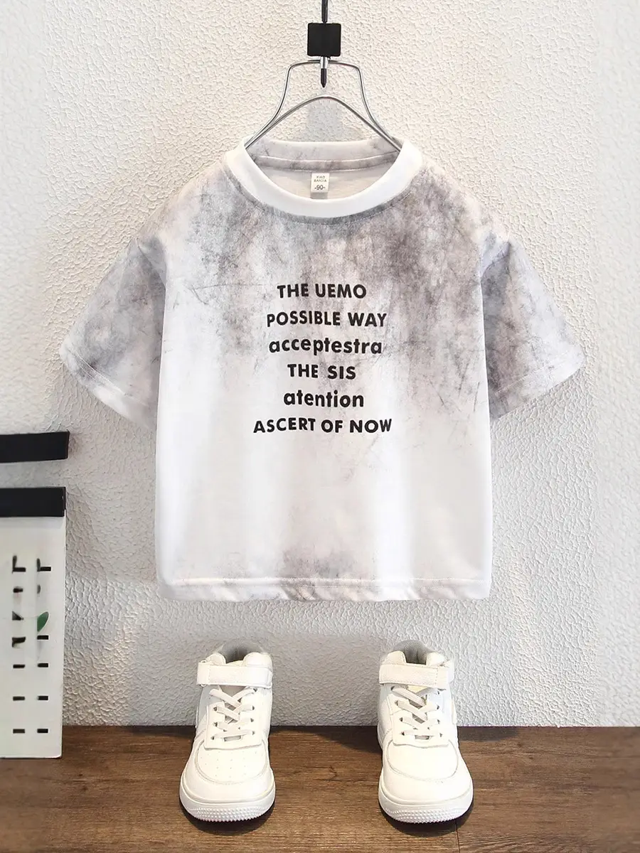 8191 Boys Tie-Dye Short Sleeve T-Shirt Set Summer 2026 - Image 7