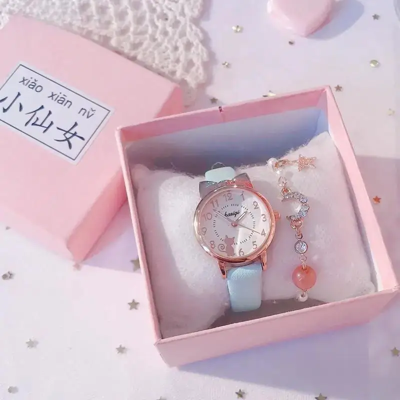 Korean Version Cute Girl Pointer Cartoon Digital Quartz Watch for Girls - Image 18