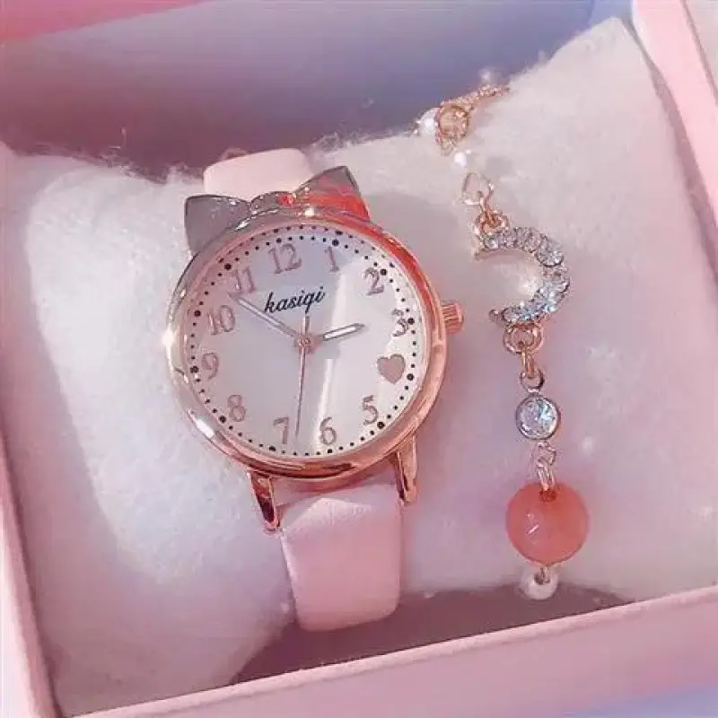 Korean Version Cute Girl Pointer Cartoon Digital Quartz Watch for Girls - Image 11