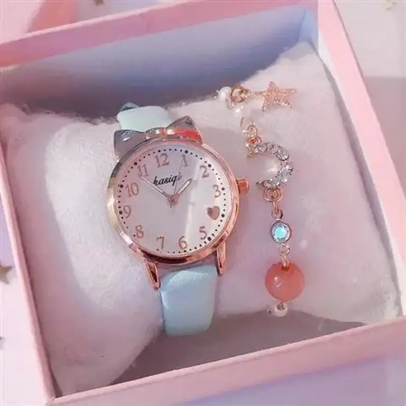 Korean Version Cute Girl Pointer Cartoon Digital Quartz Watch for Girls - Image 12