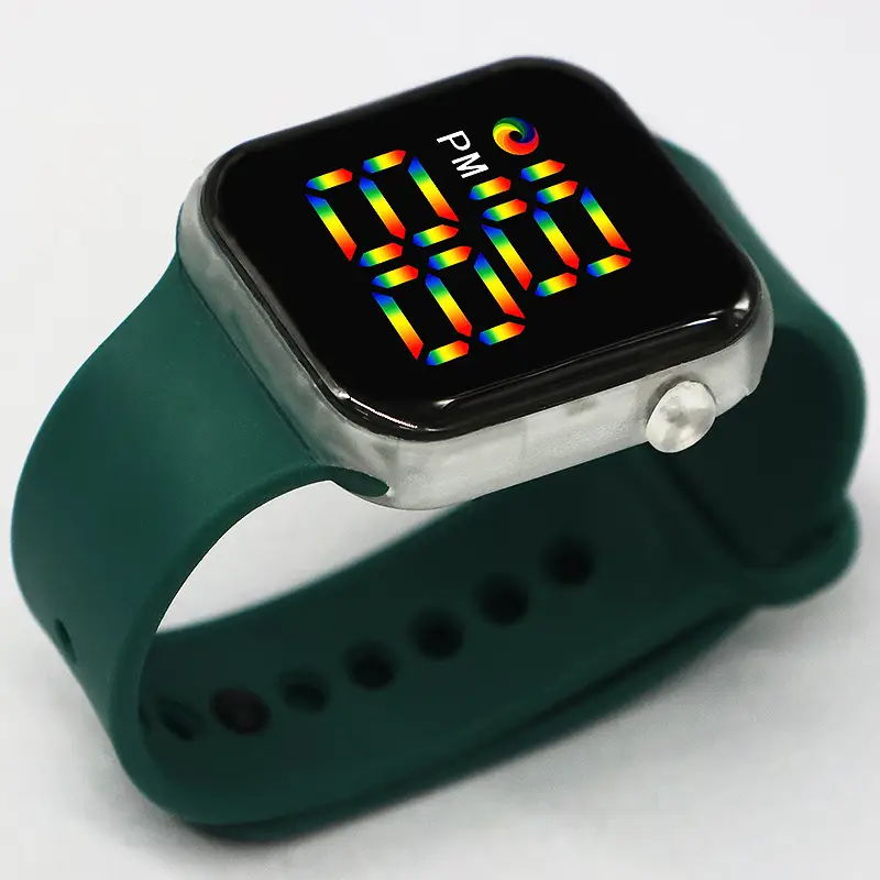 Green LED Smart Watch with Colorful Display - Image 11