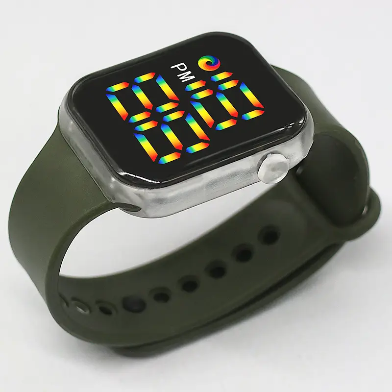 Green LED Smart Watch with Colorful Display - Image 9