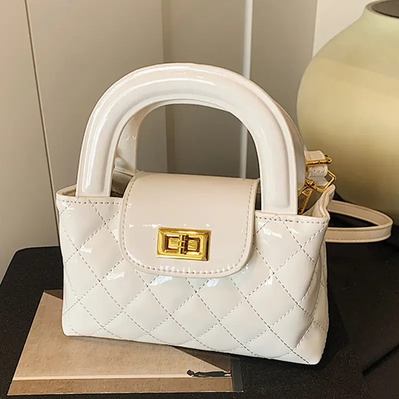 White Rhombus Shoulder Bag for Women 2026 - Image 7