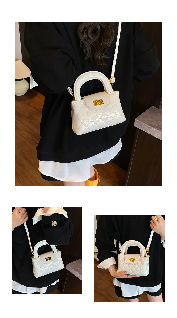 White Rhombus Shoulder Bag for Women 2026 — feature 8