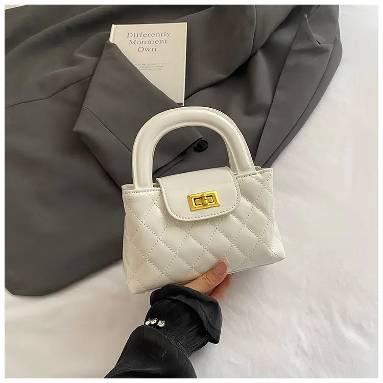 White Rhombus Shoulder Bag for Women 2026 - Image 6