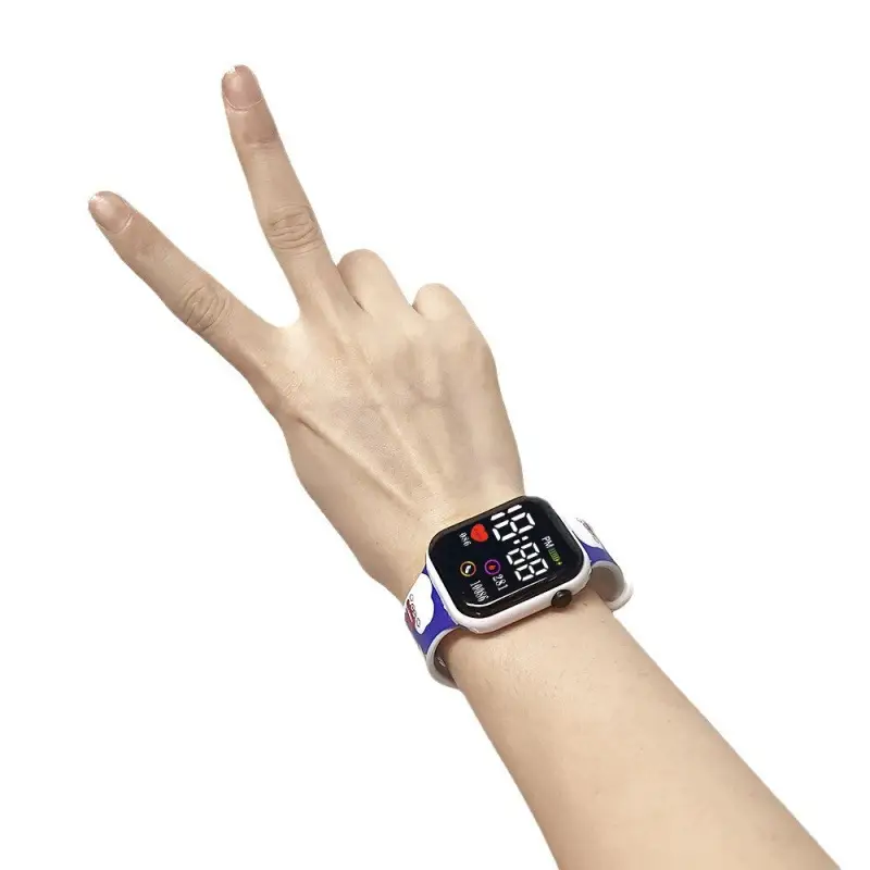 Kids Cartoon LED Watches with Cute Doll Straps