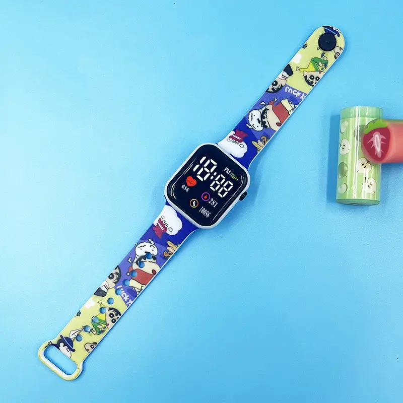 Kids Cartoon LED Watches with Cute Doll Straps