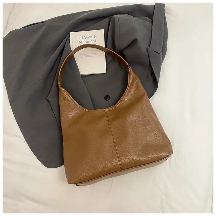 Women's Cream Tote Bag Large Capacity Shoulder Bag Summer 2025 - Image 5