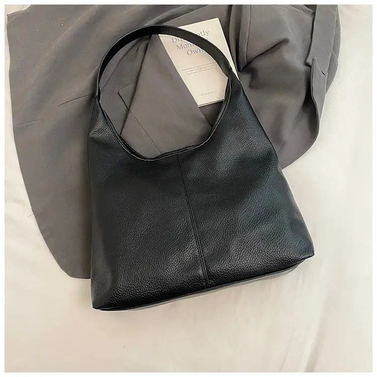 Women's Cream Tote Bag Large Capacity Shoulder Bag Summer 2025 - Image 7