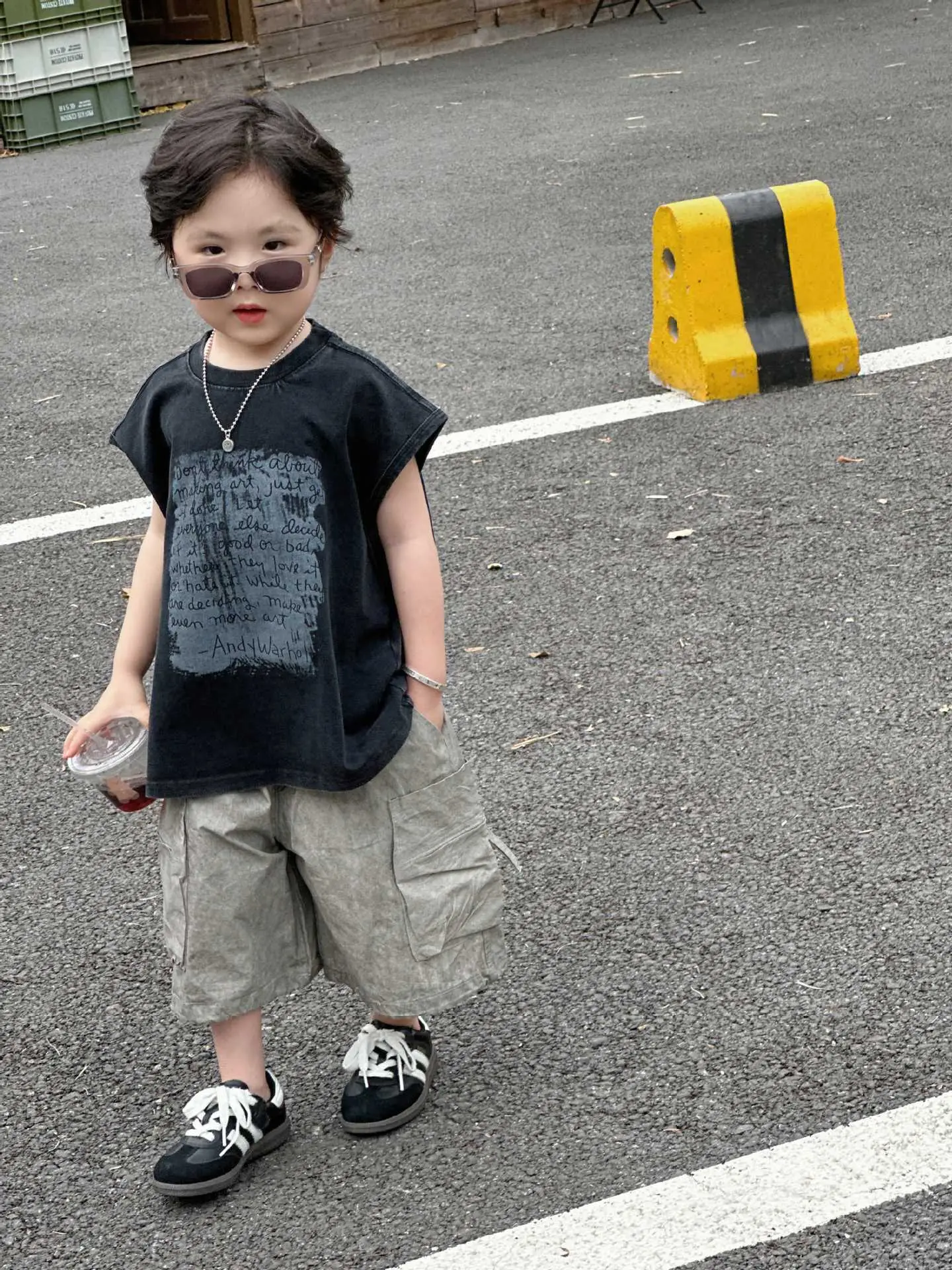 Kids American Retro T-Shirt Short Sleeve Summer Print — feature 10