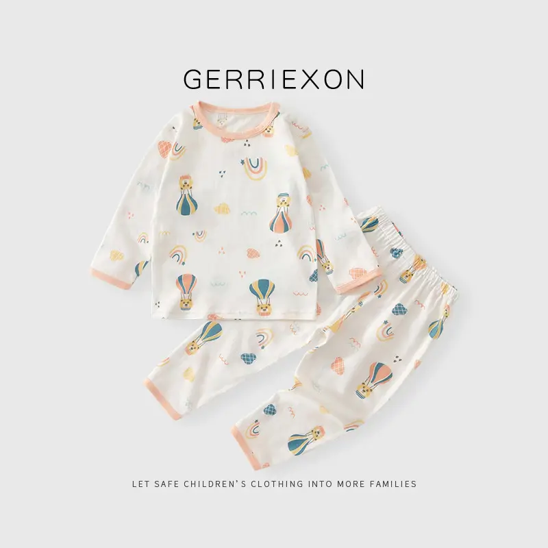 Girls' Pajamas Summer 2026 New Style Baby Air-Conditioning Clothing Set Pure Cotton Thin Style Little Princess Fashionable Girl Home Wear