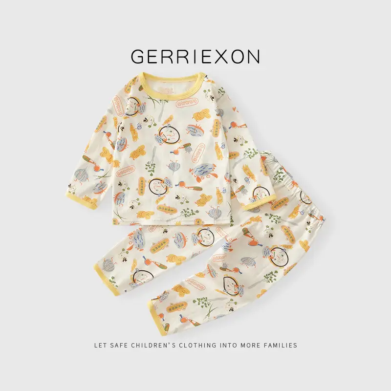 Girls' Pajamas Summer 2026 New Style Baby Air-Conditioning Clothing Set Pure Cotton Thin Style Little Princess Fashionable Girl Home Wear