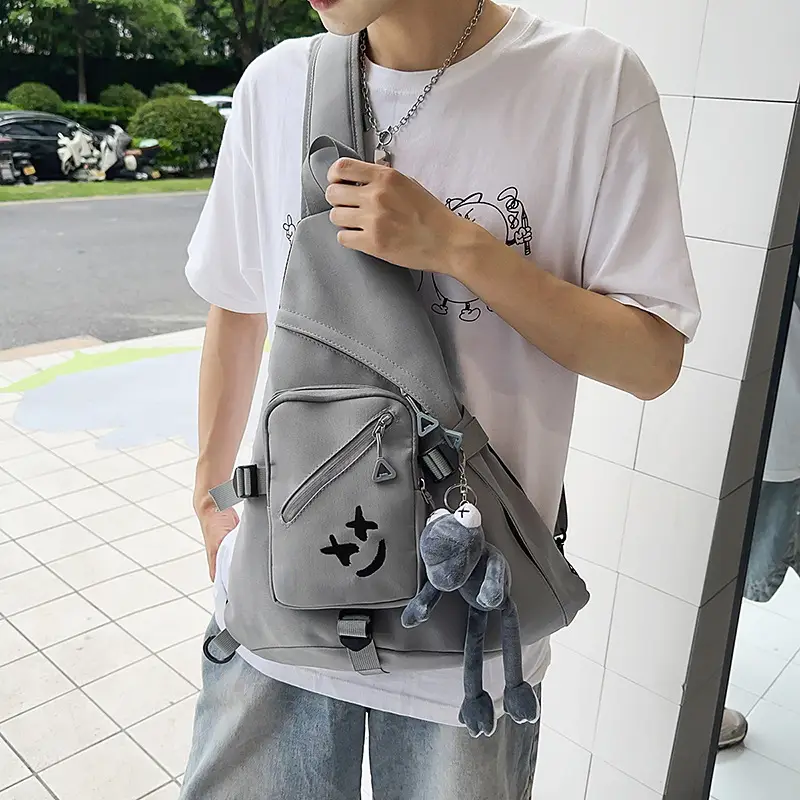 Japanese Style Crossbody Bag for Men Large Capacity Nylon - Image 6