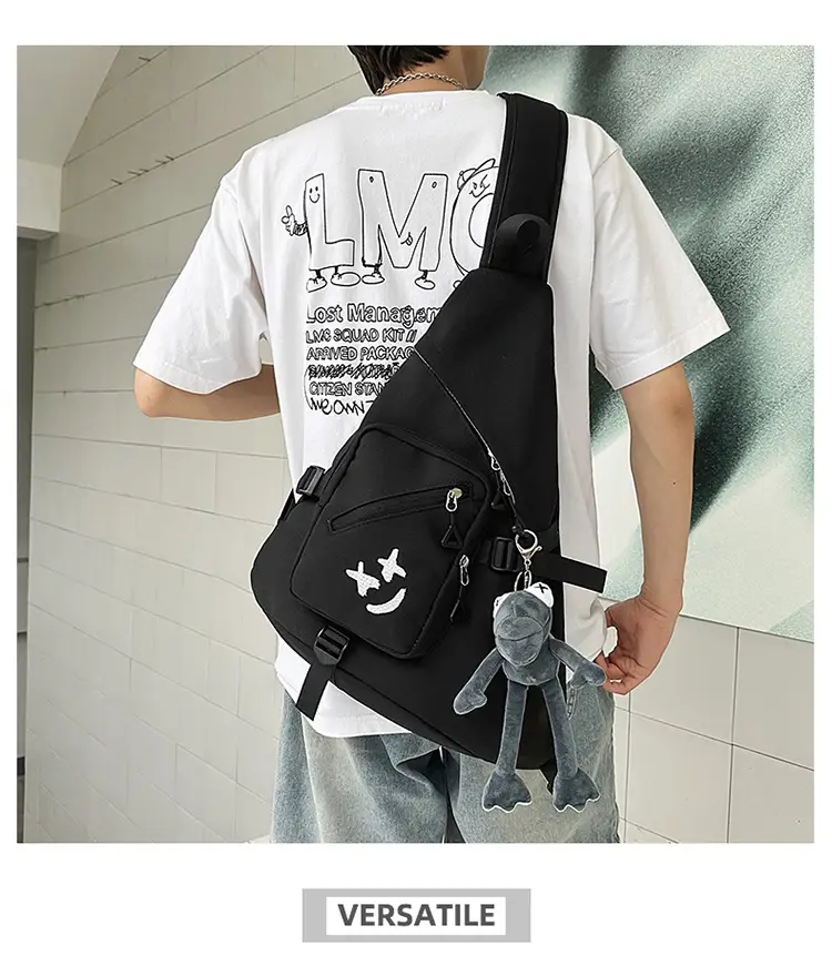 Japanese Style Crossbody Bag for Men Large Capacity Nylon — feature 10