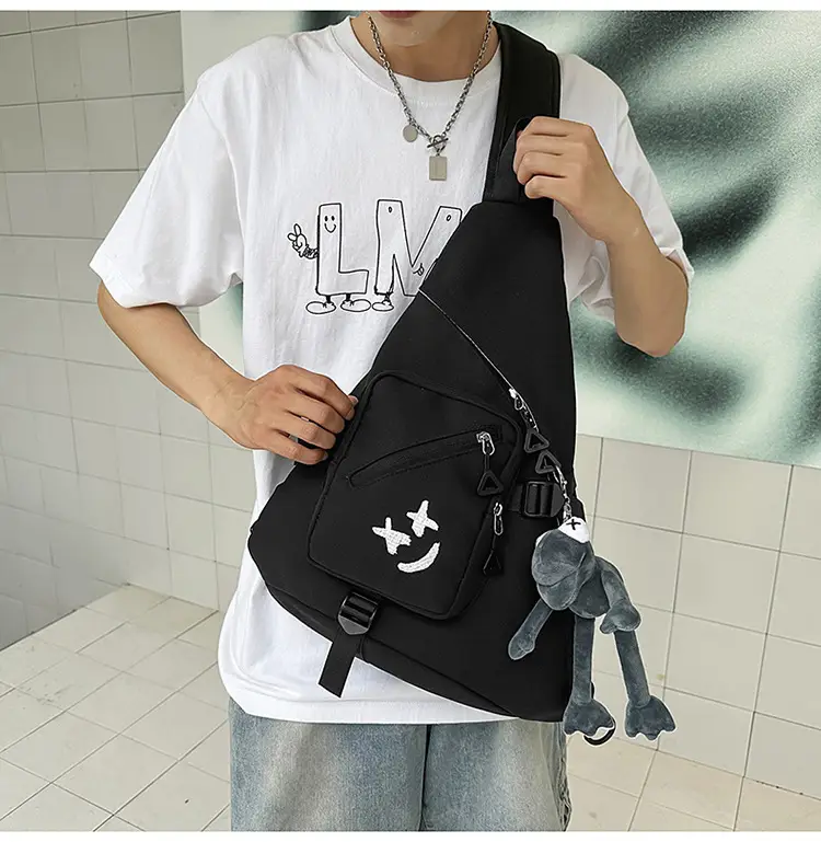 Japanese Style Crossbody Bag for Men Large Capacity Nylon — feature 11