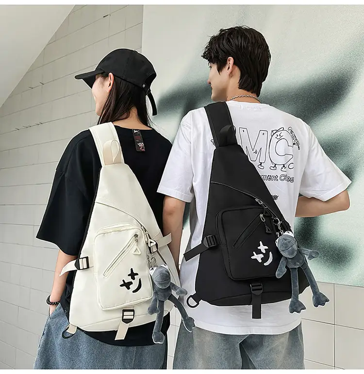 Japanese Style Crossbody Bag for Men Large Capacity Nylon — feature 14