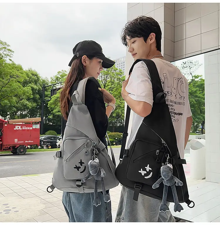 Japanese Style Crossbody Bag for Men Large Capacity Nylon — feature 19