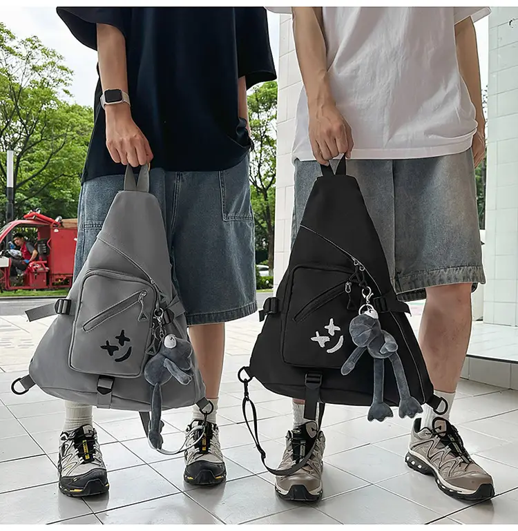 Japanese Style Crossbody Bag for Men Large Capacity Nylon — feature 21