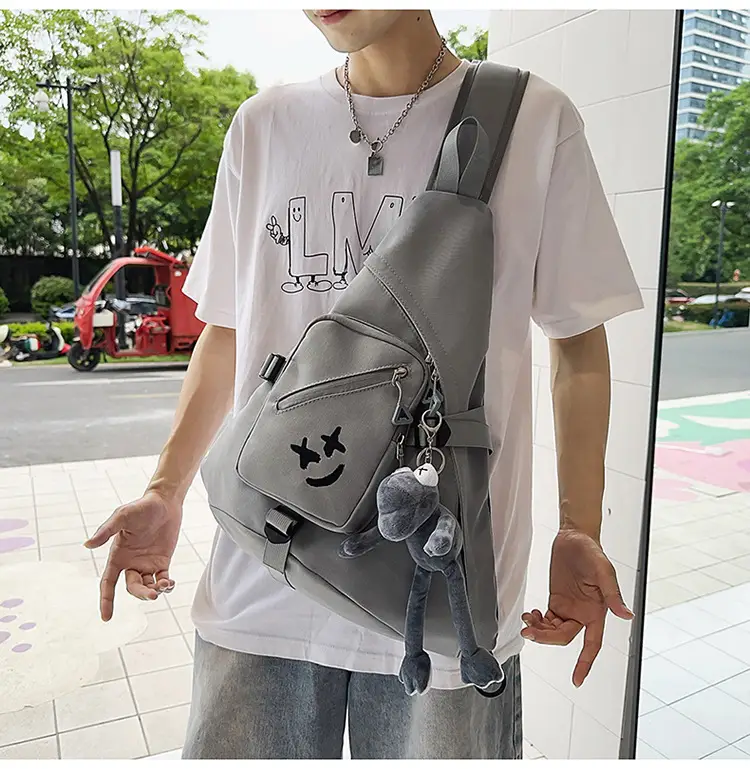 Japanese Style Crossbody Bag for Men Large Capacity Nylon — feature 23