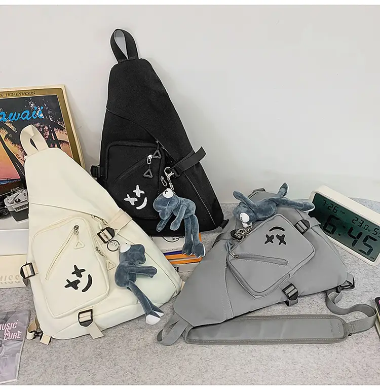 Japanese Style Crossbody Bag for Men Large Capacity Nylon — feature 26