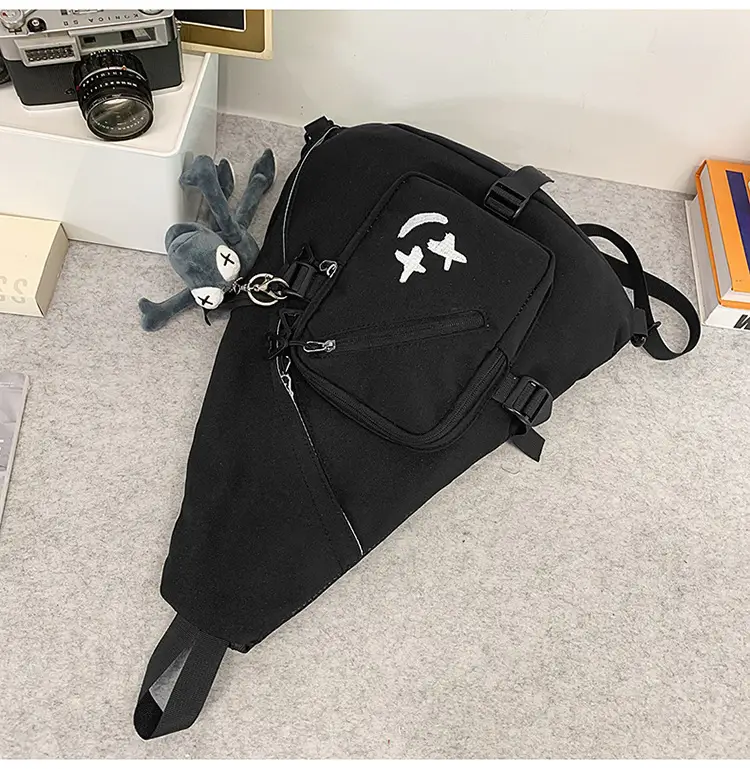 Japanese Style Crossbody Bag for Men Large Capacity Nylon — feature 36